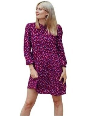 Modcloth Sugar Hill Brighton Danica Smock Dress US 8 New Women's Hearts